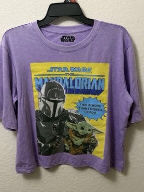 Freeze Purple Star Wars The Mandalorian Kids Graphic Tee